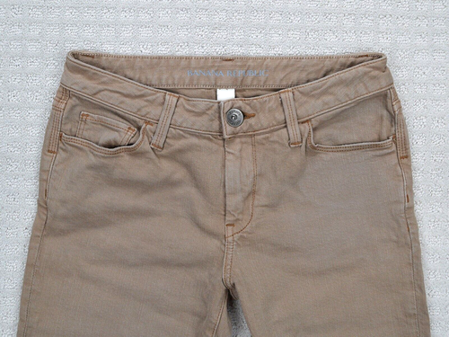 Banana Republic Jeans Damen Größe 26 P Petite Braun Skinny Stretch Mid Rise Denim - Bild 2 von 10