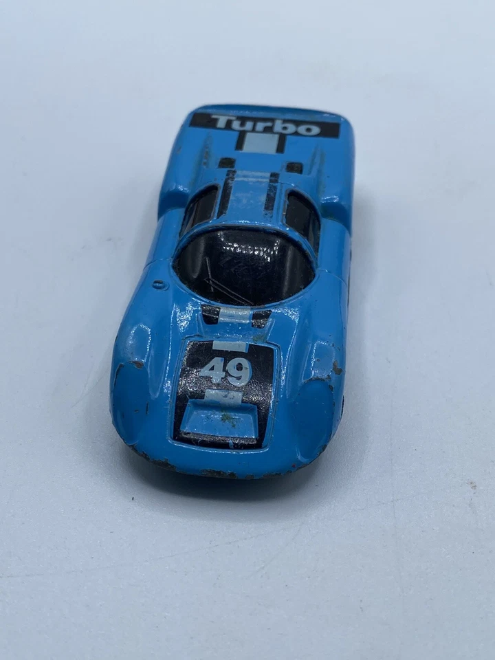 Matchbox Super GT 1985 azul claro Porsche 910BR35/36 hecho en Inglaterra coche diecast Foto 2 de 4