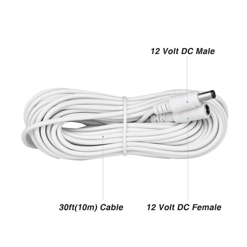 3M 5M 10M EXTENSION LEAD CABLE FOR AC/DC 5V 9V 12V POWER SUPPLY ADAPTERS 5.5X2.1 - Picture 10 of 22