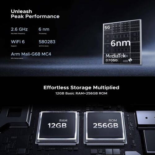 DOOGEE Blade GT Ultra-thin LED light Effect 5G Rugged Smartphone 32GB+256GB NFC - Picture 7 of 24