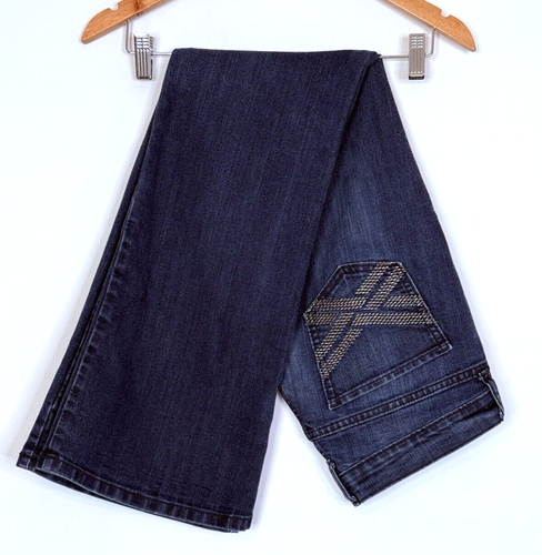 Jeans Old Navy Mujer Talla 6 The Diva Boot Bordado Azul 5 Bolsillos Y2K A10 - Imagen 3 de 12