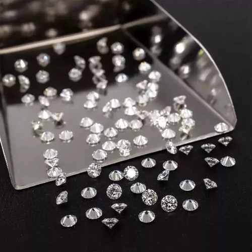 Wh Color 2 mm Loose Moissanite Stone,Excellent Rd Cut Passes Tester Forjewelry20 - Bild 2 von 3