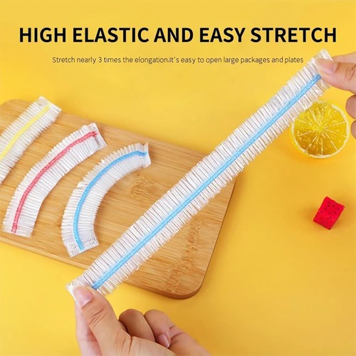 100/300 Stück Einweg Lebensmittel Abdeckung Elastisch Plastikfolie Frischhaltefolie Beutel - Bild 4 von 14