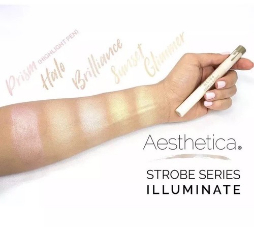 Aesthetica Strobe Series Highlighter Kit - 4 Powders & 1 Liquid Highlighter - Picture 3 of 6