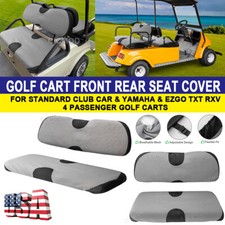 Golf Cart Seat Covers Protector Set Washable for Club Car Precedent Yamaha EZGO