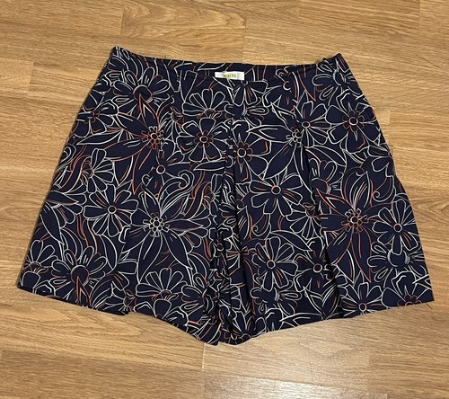 Anthropologie MAEVE BLUE PRINT Tennis  Skort Womens  Skirt  Performance Pockets - Picture 2 of 6