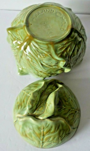 HOLLAND MOLD Ceramic Cabbage Covered Serving Bowl Signed - Picture 5 of 6