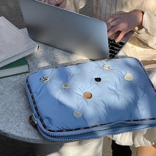Large Capacity Laptop Sleeve Polyester Notebook Handbag - Bild 8 von 14