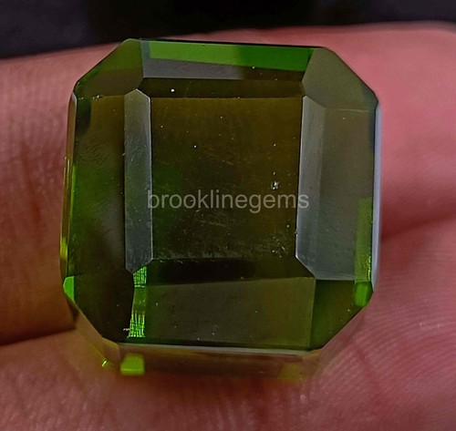 CUBO de piedras preciosas sueltas de turmalina verde Nigeria de 50,30 quilates certificado natural 5ATR - Imagen 4 de 8
