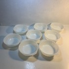 Lot of 8 Hocking Fire King Milk Glass Swirl  5.25" Casserole baking dishes