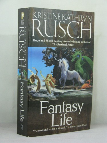 1st, signed by author, Fantasy Life by Kristine Kathryn Rusch (2003,PBO) - Imagen 1 de 3