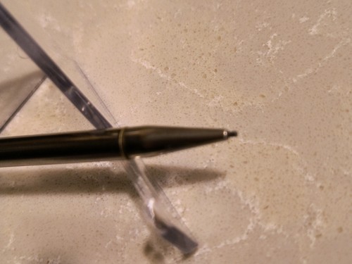 Mini mechanical pencil pendant designed to hold photo. 3" Long. Nichel Chrome. - Picture 6 of 9