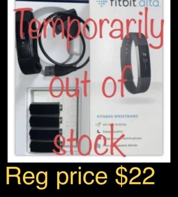 Fit Bit Alta Activity Tracker Pedometer New In Box+bands & Cord