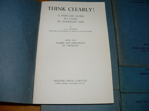 Vintage "Think Clearly!" Guide to Logic in Everyday Life 10-Volume PB Book Set - Picture 2 of 4