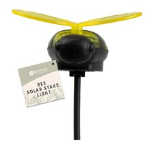 Image of Bee Solar Stake Lights Garden Ornament Outdoor Summer Pot Planter LED Light Gift