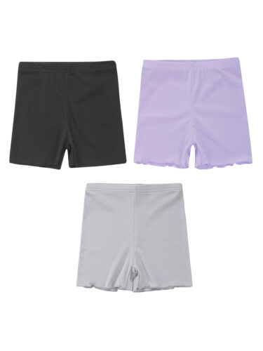3Pcs Girls Gymnastics Shorts Ballet Dance Underwear Bottoms Sports Activewear - Picture 82 of 127
