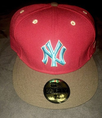 burgundy ny hat