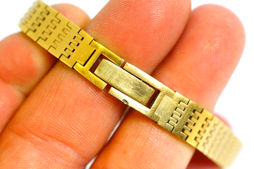 Belair Vintage Women's Watch Swiss FHF 69-2 Mechanical Wind Gold Tone Wristwatch - 第 8/9 張圖片
