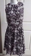 NEW BANANA REPUBLIC ELEGANT FIT AND FLARE MULTI FLORAL SLEEVELESS DRESS SIZE 0