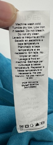 NWT BEYOND YOGA Cross Back Spacedye Blue Under Lock Key Dress Sz XS Built In Bra - Picture 9 of 13
