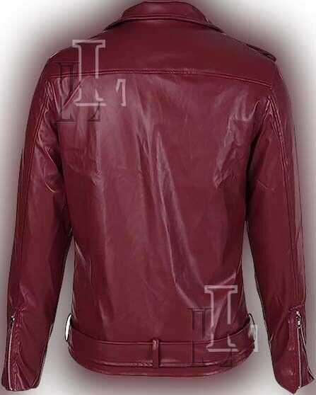 Handmade Men's Vintage Asymmetric Zip Lightweight Leather Handmade Men's Vintage Asymmetric Zip Lightweight Leather