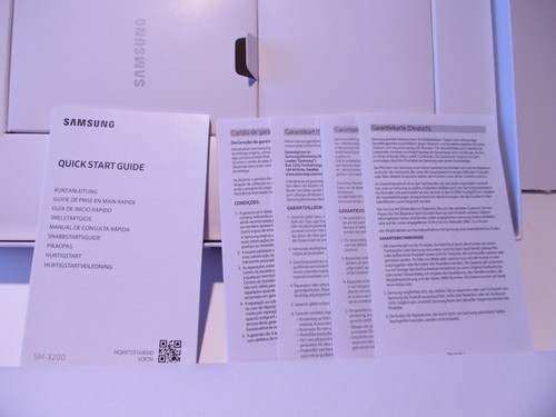 Samsung Galaxy Tab A8 SM-X200 Empty Box Only Grey Perfect Condition with Booklet - Afbeelding 6 van 11