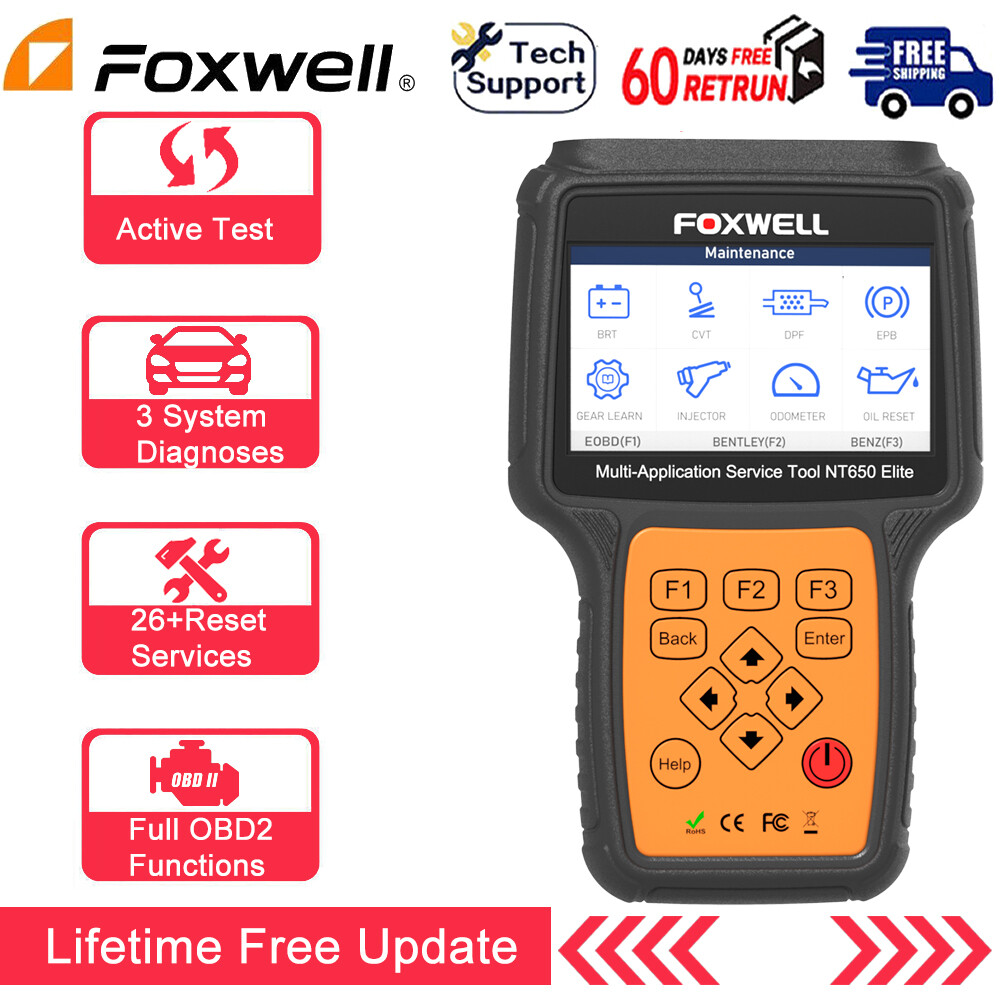Foxwell NT650 Elite Bidirectional OBD2 Scanner Diagnostic Tool