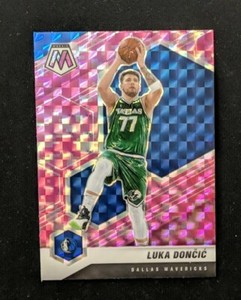 2020-21 Panini Mosaic-Mosaic Camo Pink #47 Luka Doncic Dallas Mavericks Mint