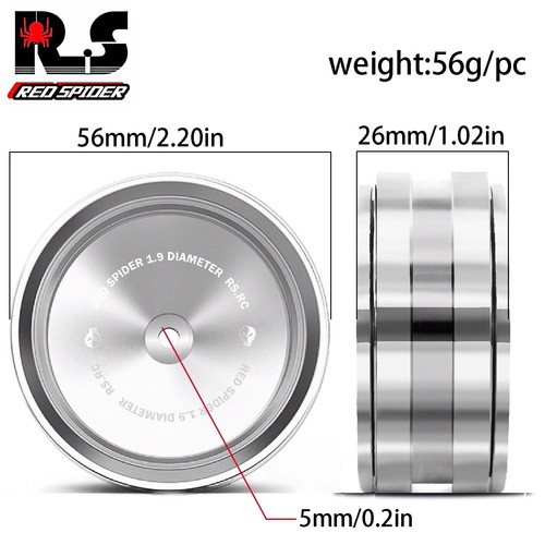 1.9" Beadlock Wheel Rim Fit for 1/10 RC Crawler TRX4 TRX6 Axial SCX10 II III D90 - Picture 46 of 84