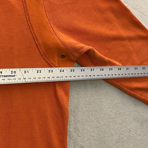 Tommy Bahama Jeans 1/4 Zip Sweatshirt Men XL Orange Pullover Island Crafted - Picture 8 of 10