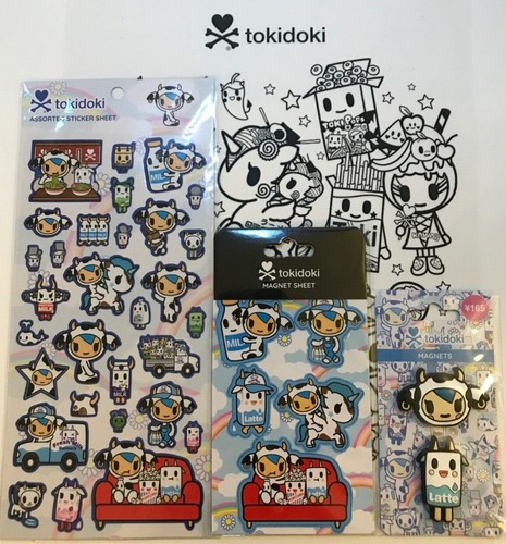 Tokidoki x Geschenkset Moofia - Aufkleber, Magnetbogen, 3D Magnete & 1 Malvorlage - Bild 3 von 3