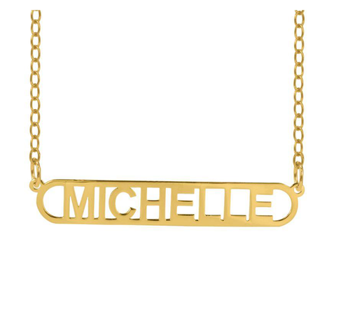 Personlized 14K 18K 24K Gold Plated Custom ANY NAME Chain Necklace 192 STYLES - Picture 67 of 97