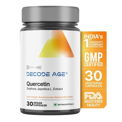 Decode Age Quercetin Supplement, Anti-Allergy Supplement, Supports Energy 30 Veg