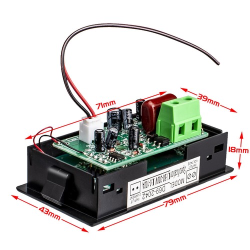 AC80-300V 100A Dual Display Digital Voltmeter Ammeter LCD Digital Voltage Tester - Picture 22 of 29