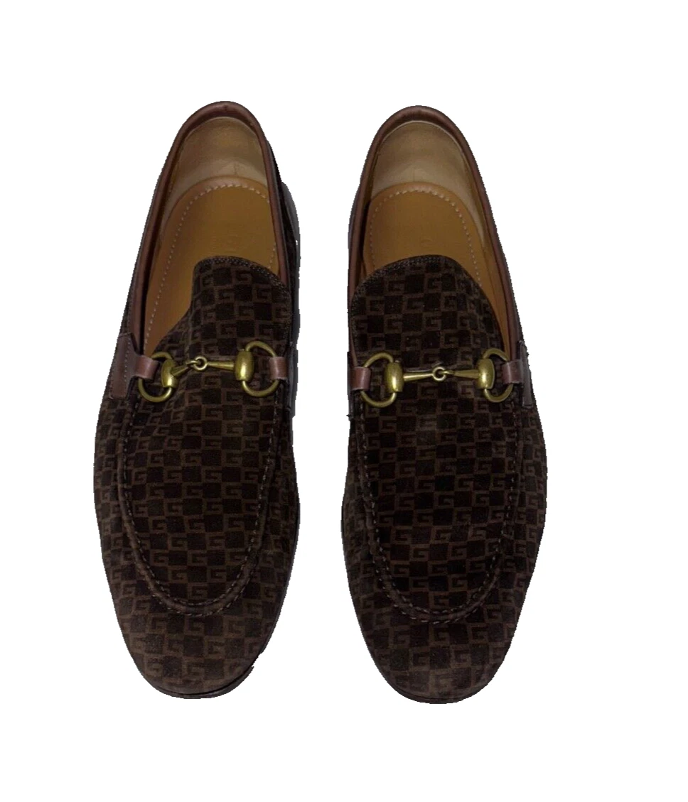 Mocassin homme authentique Gucci taille 8 logo mors de cheval