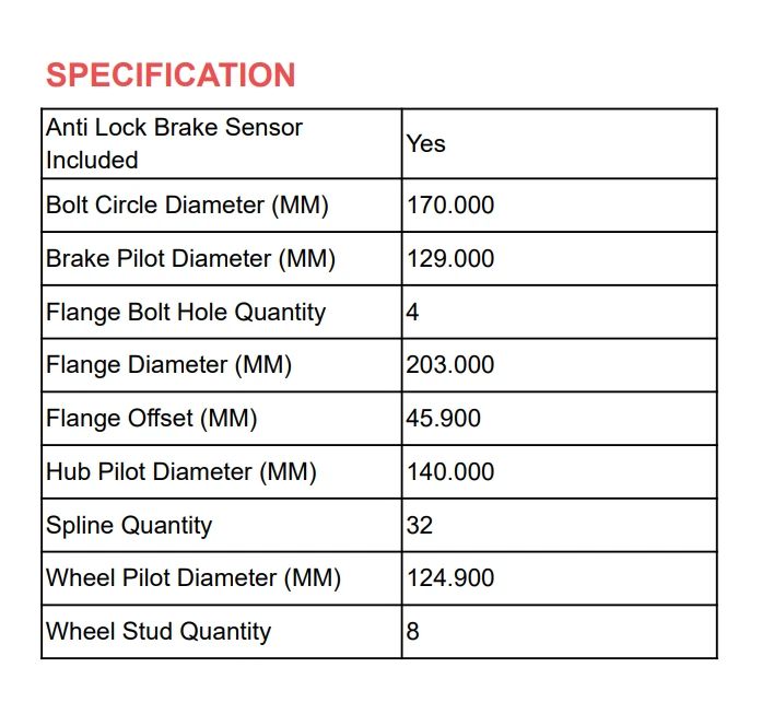 Par de bujes de cojinete de rueda delantera 4x4 para Ford F-250 F-350 Super Duty 2011-2016 SRW Foto 3 de 4