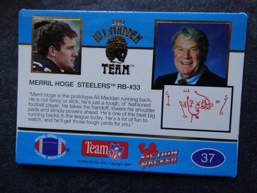 1990 Action Packed All Madden Football Cards Complete Your Set U Pick List 1-52 - Picture 81 of 123