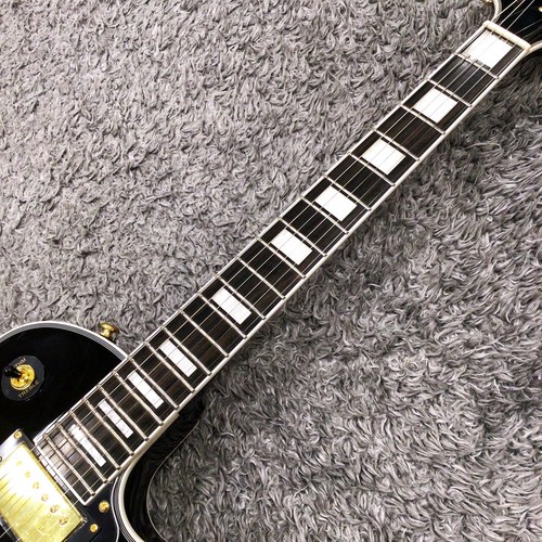 Grass Roots Les Paul Custom Black G-LP-CTM Electric Guitar W/Gig Bag Wrench - Picture 4 of 9