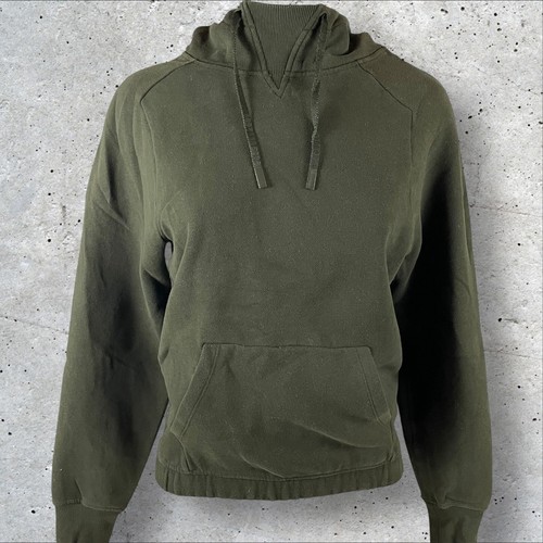 Lululemon Hoodie Women 4 Olive Green Warm For Winter Pullover Sweatshirt T728 - Picture 2 of 13