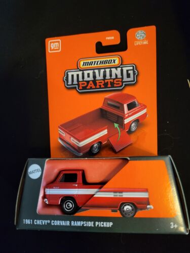 2025 Matchbox Moving Parts 1961 Chevy Corvair Rampside Pickup rot neues Modell