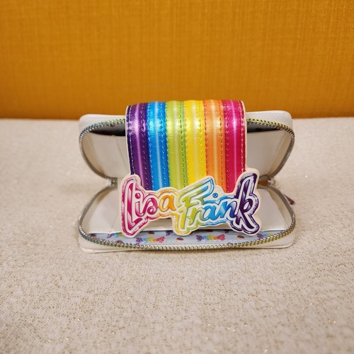 Loungefly Lisa Frank Rainbow Logo Pearlescent Zip Around Geldbörse NEU - Bild 16 von 17