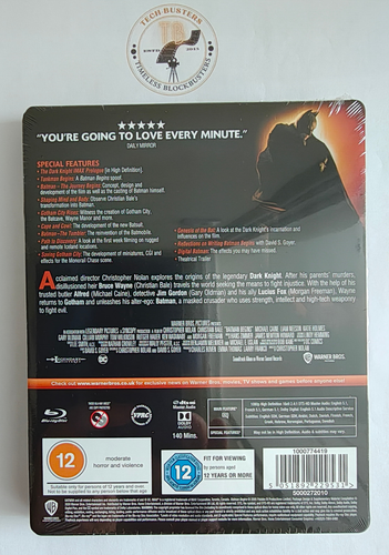 Batman Begins *Christian Bale* Ltd Edition Blu-ray Steelbook * SEE DESCRIPTION * - Picture 9 of 16