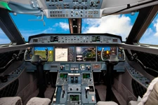 Private Aircraft Jet Air Plane Cockpit High Detail Art Print Poster 18x12