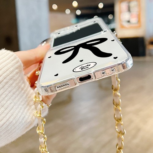 Silicone Metal Lanyard Folding CaseFor Samsung Z Flip6 5 4 3 Shockproof Cover - Afbeelding 6 van 20