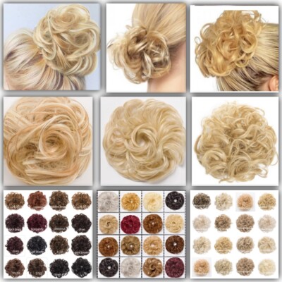 Koko Scrunchie Dutt groß oder klein lockig oder wellig unordentlich Dutt Hochsteckfrisur Naturhaar UB