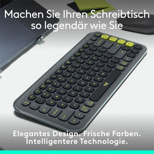Logitech POP ICON KEYS kabellos Bluetooth-Tastatur Keyboard Multi-Device-Pairing - Bild 3 von 22