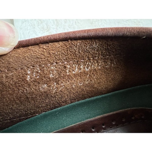 Sebago Men’s Moc Toe Rubber Sole Brown Leather Penny Loafers Size 10 - Picture 12 of 12