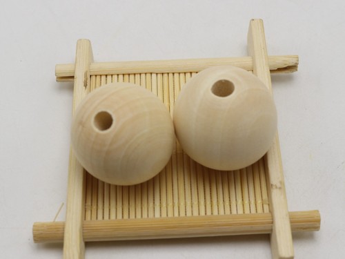 Craft Jeweley Natural Untreated Wood Round Beads Spacer 4mm-28mm Wholesales Bulk - Picture 15 of 15