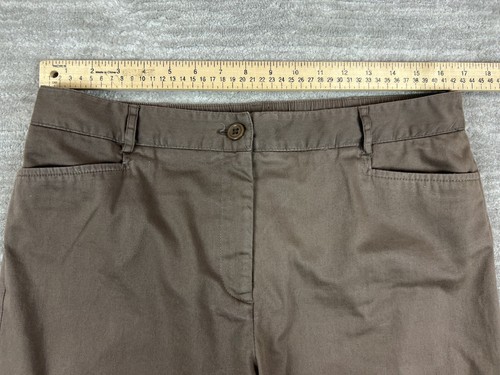 Counterparts Pants Womens 14 Brown Stretch Waist Cotton Blend Casual - Picture 4 of 11
