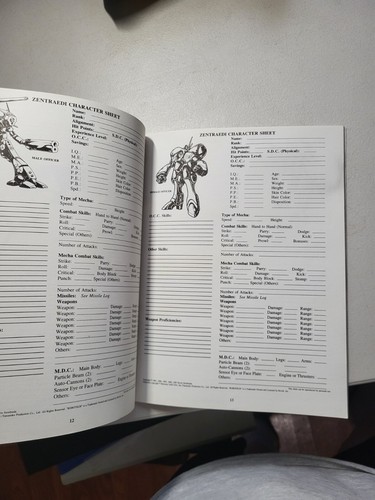 Robotech RPG Ser.: Zentraedi by Kevin Siembieba (1987, Trade Paperback) VG - Picture 4 of 4